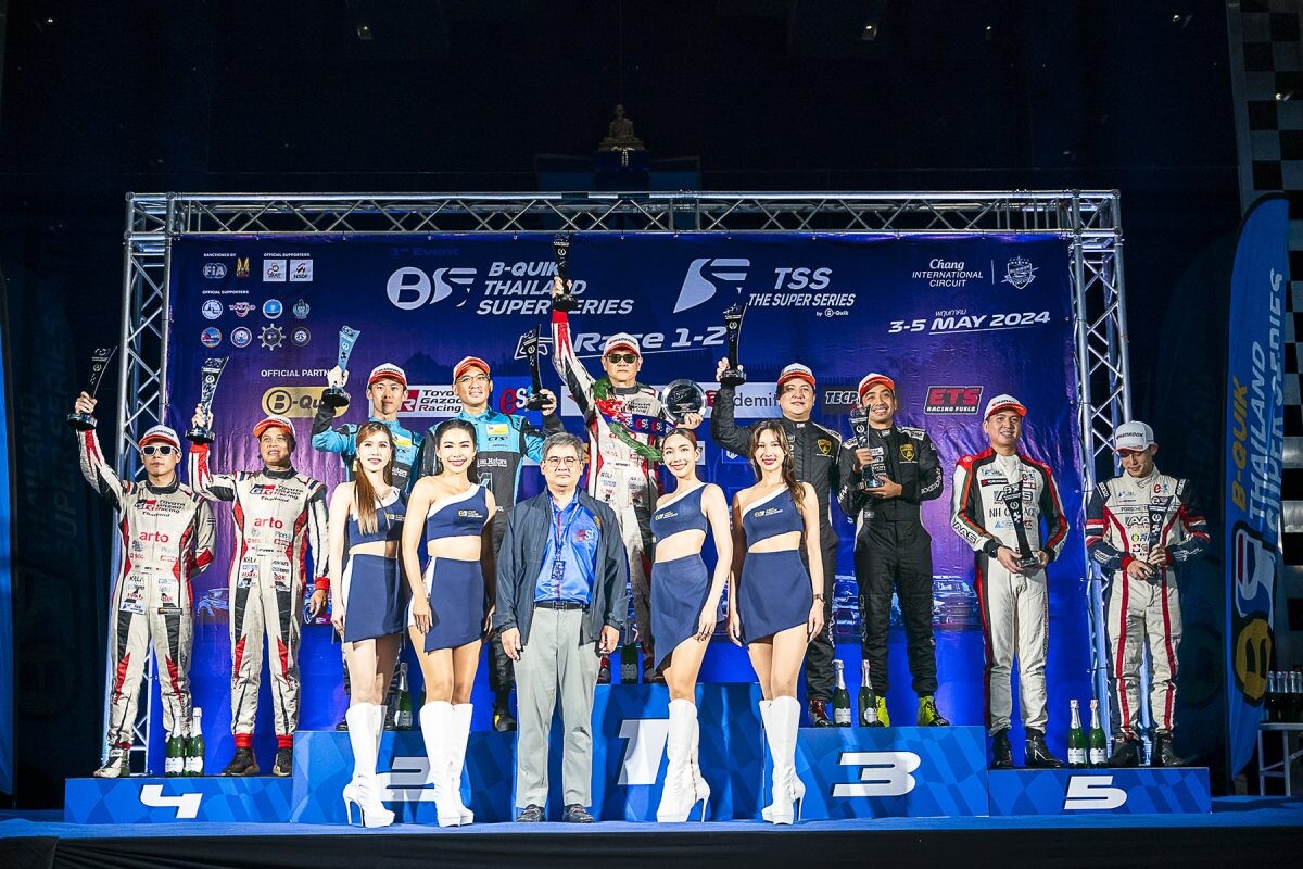 TOYOTA GAZOO Racing Thailand แรงจัด กวาดแชมป์ Thailand Super Series R.1-2 ที่บุรีรัมย์