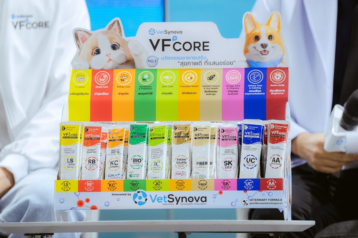 VFcore เปิดสูตรใหม่ AA Amino Acids ในงาน "PET EXPO Thailand 2024" เสริมทัพสินค้า ครองแชมป์ที่ 1 ต่อเนื่อง