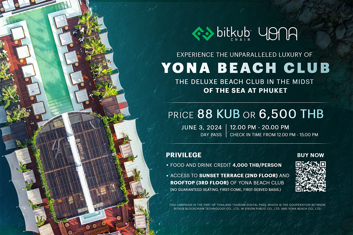 Discover the Ultimate Luxury Getaway with YONA experience NFT pass — 1-day trip only on Bitkub NFT