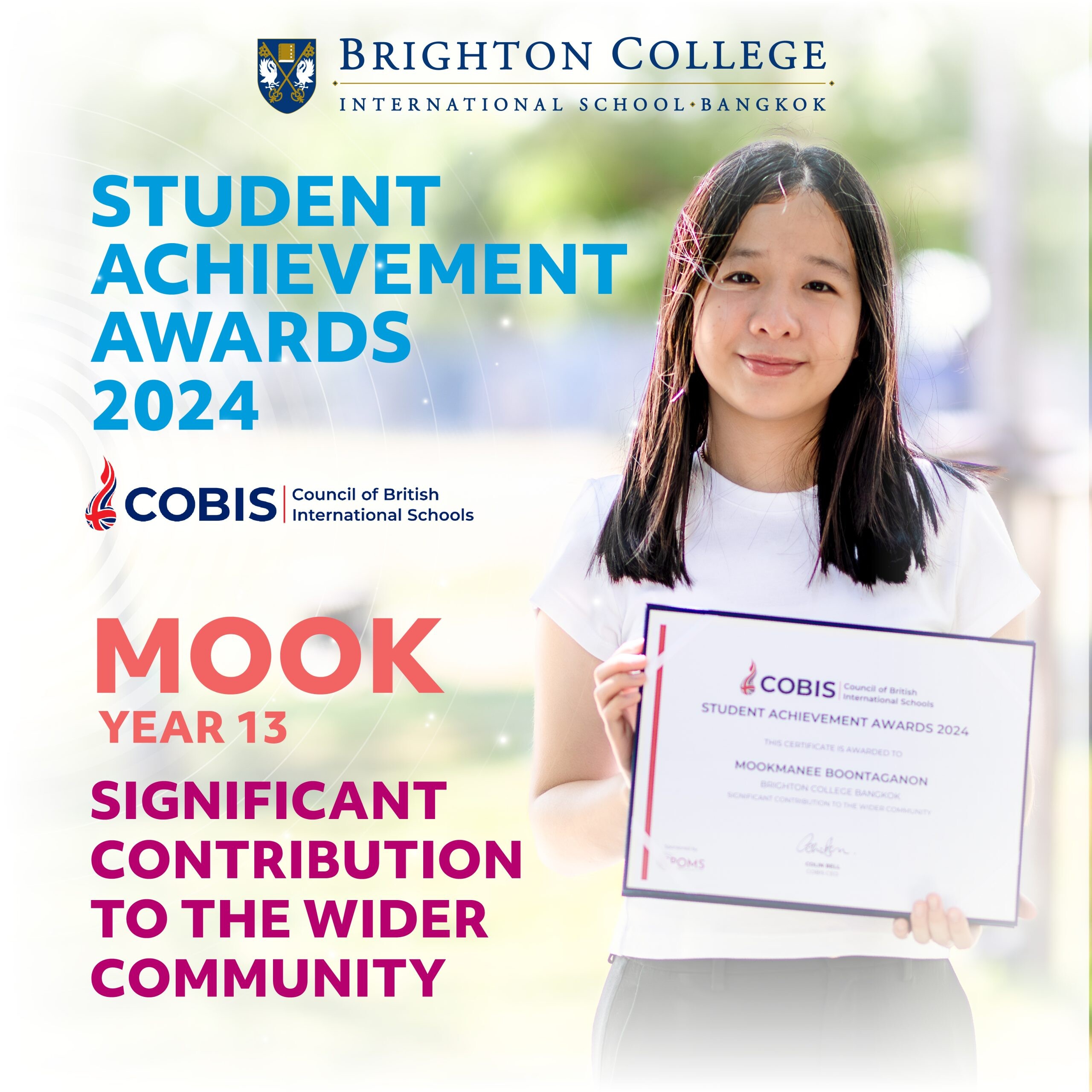 Brighton College Bangkok Students Shine in COBIS Student Achievement Awards