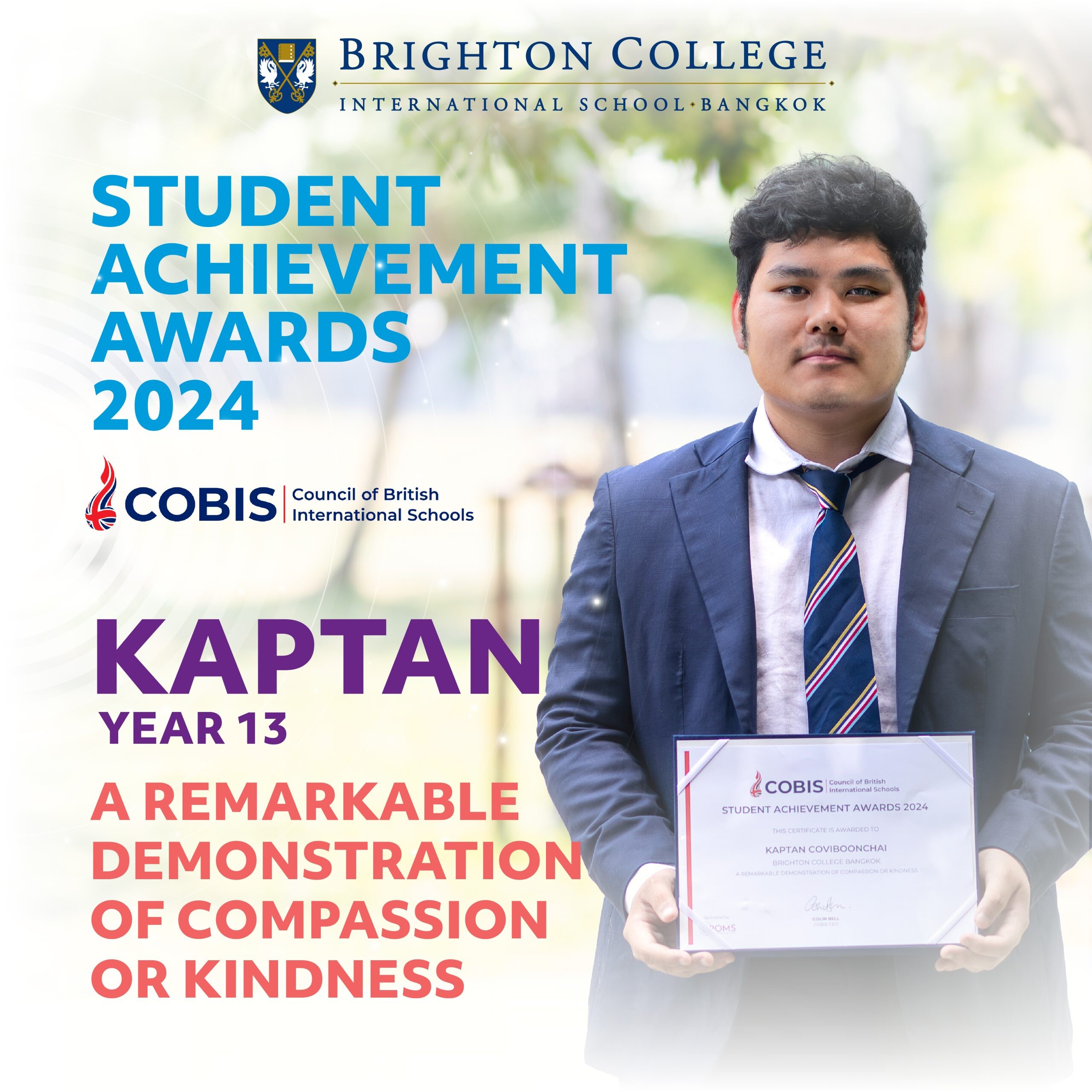 Brighton College Bangkok Students Shine in COBIS Student Achievement Awards