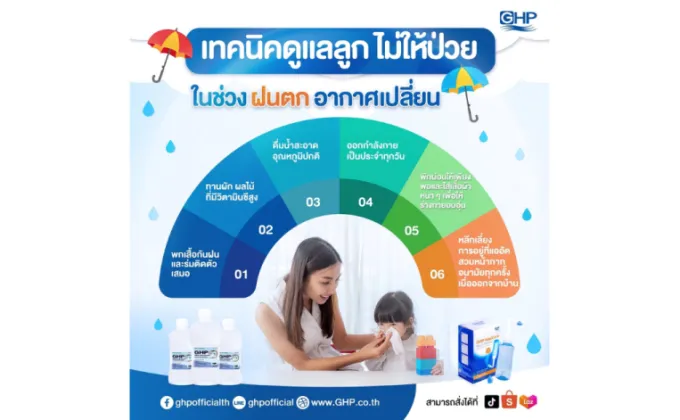 เทคนิคดูแลลูก ไม่ให้ป่วย ฝนตก