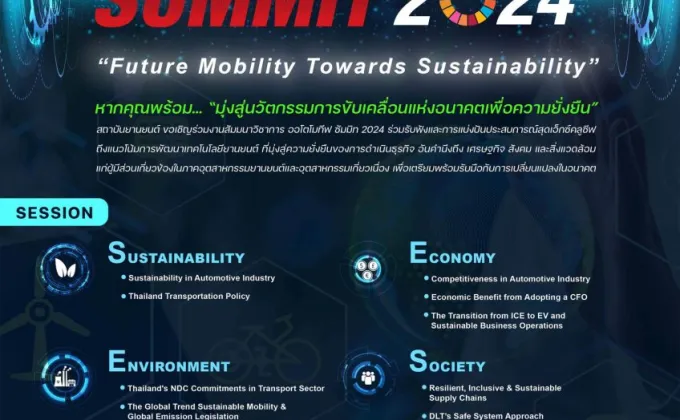 Automotive Summit 2024 มุ่งสู่นวัตกรรมการขับเคลื่อนแห่งอนาคตเพื่อความยั่งยืน