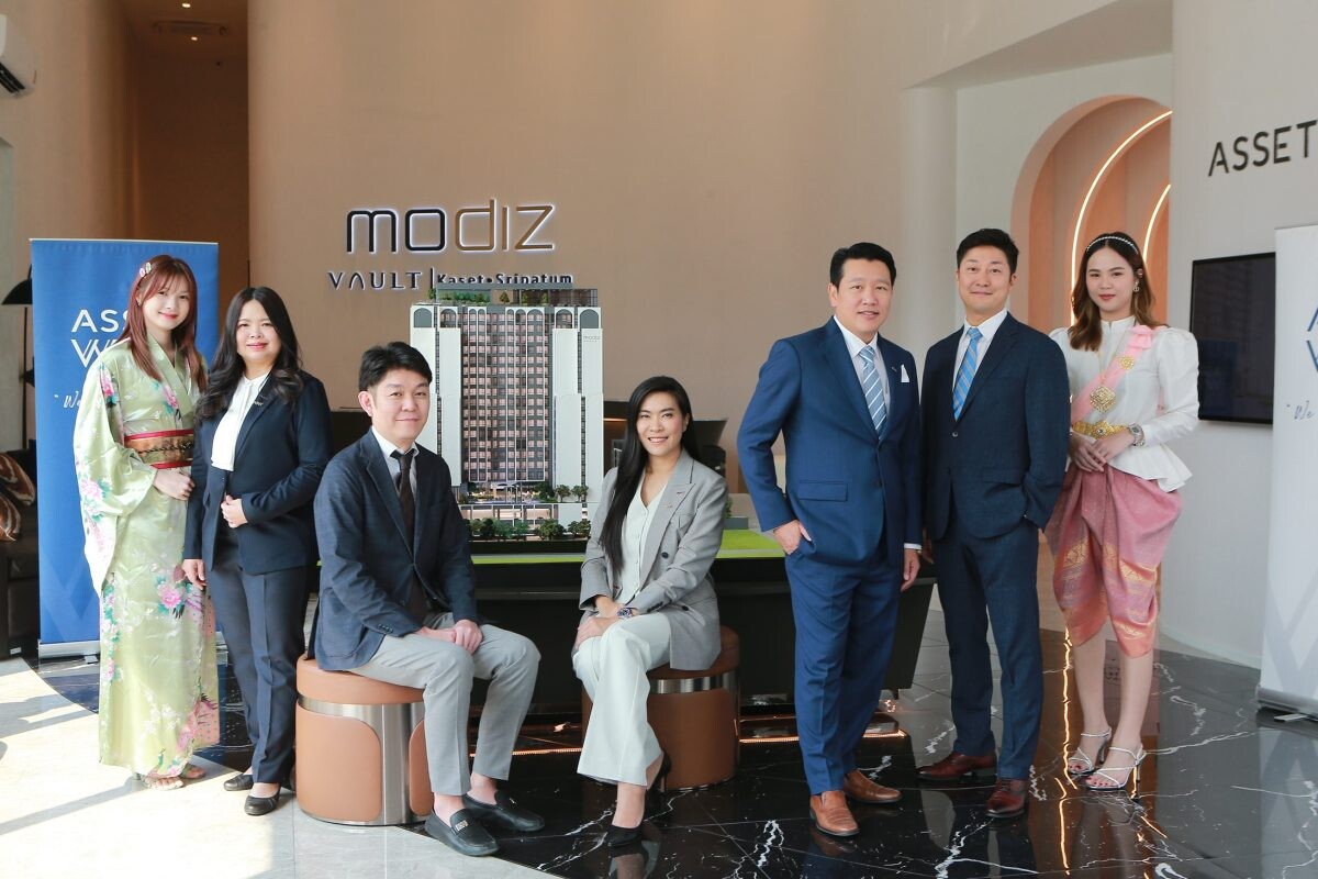 "AssetWise" Joins Forces with "Takara Leben," a Large Real Estate Partner from Japan, to Invest in the 4th Project, "Modiz Vault Kaset - Sripatum," Worth Over 2.2 Billion Baht.