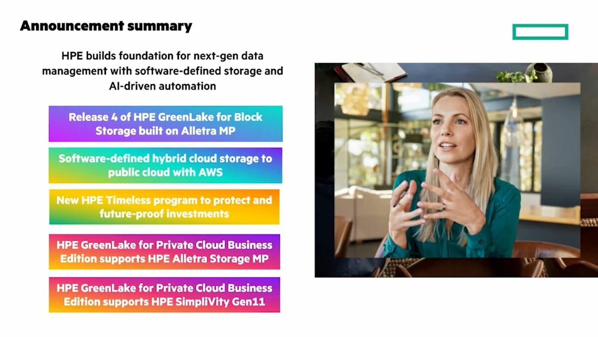 HPE รุกสร้างรากฐานจัดการข้อมูลยุคใหม่ ด้วยพื้นที่จัดเก็บข้อมูลโดยซอฟต์แวร์และระบบอัตโนมัติขับเคลื่อนด้วย AI