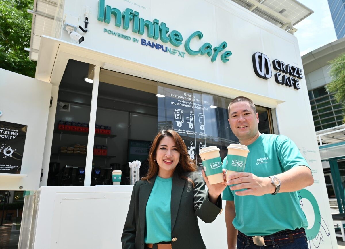 Banpu NEXT empowers businesses with Infinite Model, teams up with Craze Cafe to launch 100% clean energy pop-up cafe at Chamchuri Square