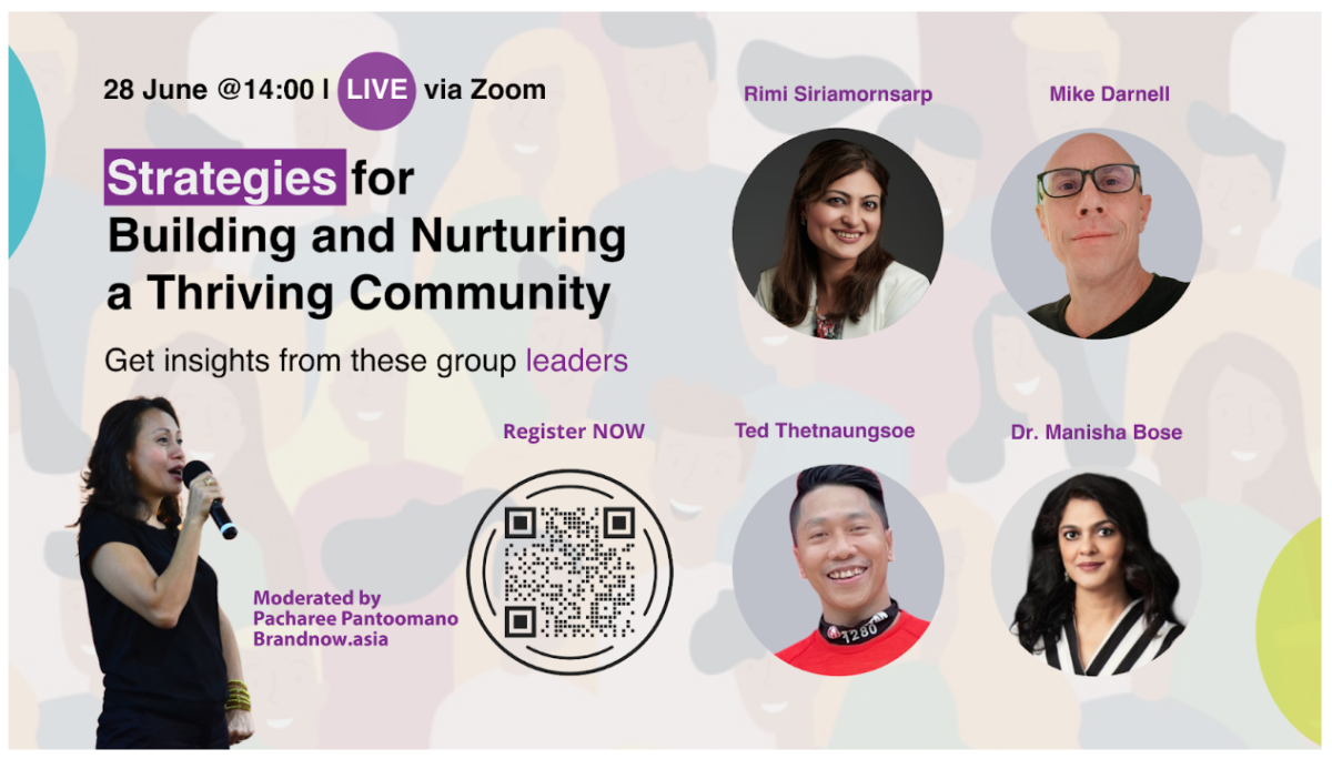 ฟรีสัมนาออนไลน์ Strategies for Building and Nurturing a Thriving Community