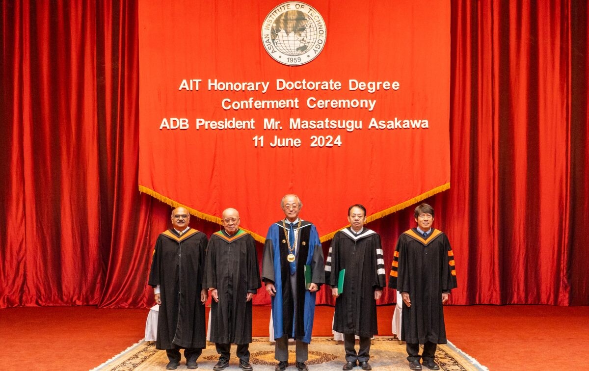 ADB President Masatsugu Asakawa Awarded AIT Honorary Doctorate for Pioneering Contributions in Asia and the Pacific