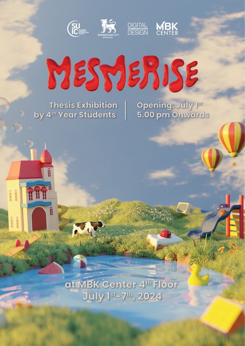 เอ็ม บี เค เซ็นเตอร์ ชวนสายอาร์ตเสพงานศิลป์หลากแขนง ในนิทรรศการ MESMERISE 1-7 ก.ค.นี้ จับมือ วิทยาลัยนานาชาติ มหาวิทยาลัยศิลปากร เปิดพื้นที่สร้างสรรค์แสดงผลงานศิลปินรุ่นใหม่