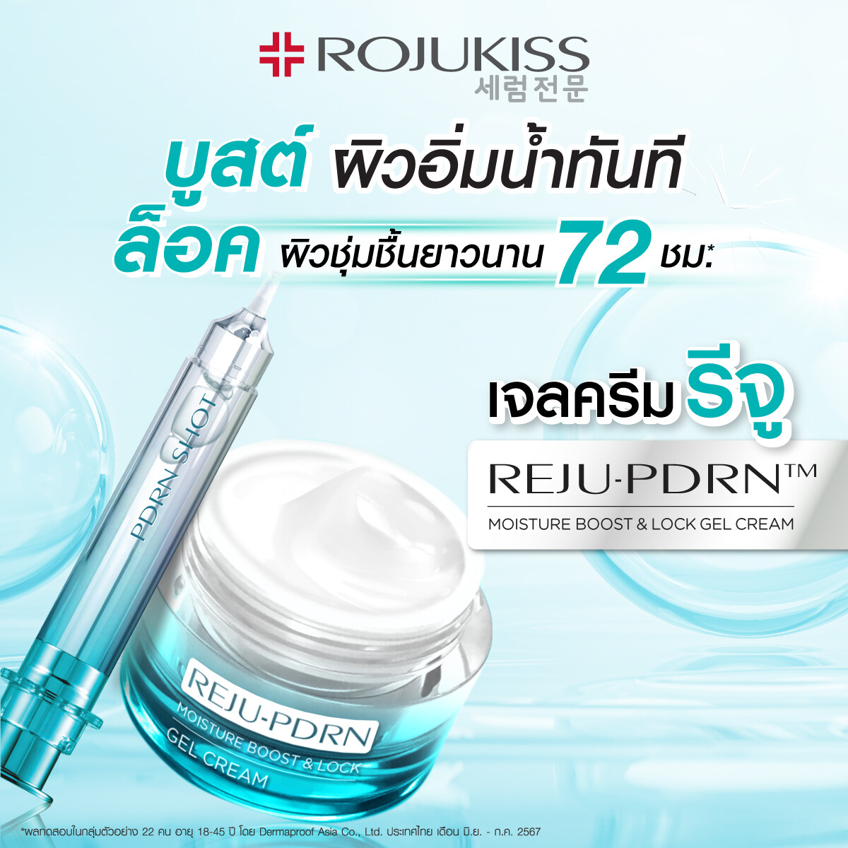 โรจูคิส เปิดตัวเจลครีมรีจู "REJU-PDRN MOISTURE BOOST &amp; LOCK GEL CREAM" ยกระดับเจลครีม คุณภาพแน่น