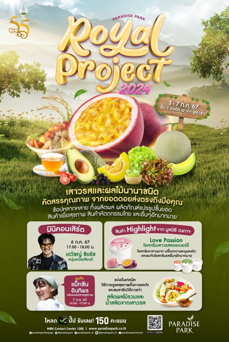 มาแล้วตามคำเรียกร้อง Paradise Park Royal Project 2024 3-7 ก.ค.นี้