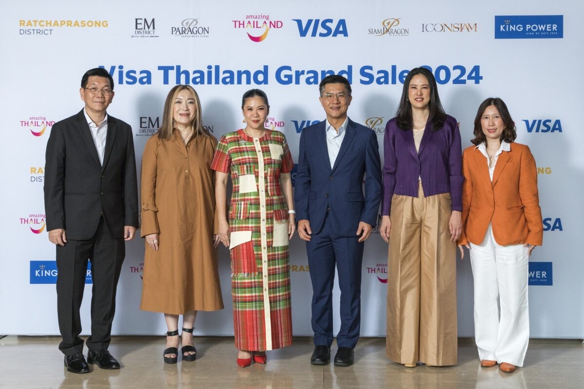 Visa and TAT kick off the "Visa Thailand Grand Sale 2024" campaign to drive tourism and boost foreign tourist spending