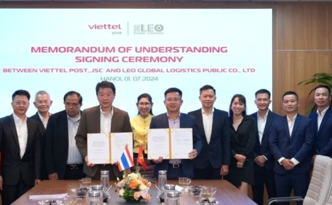 LEO จับมือ Viettel Post รุกบริการขนส่งข้ามพรมแดนไทย-เวียดนาม-จีน