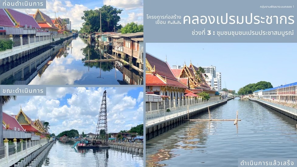 กทม. แจงไม่ได้เลือกปฏิบัติการรื้อย้ายบ้านเรือนรุกล้ำคลองเปรมฯ กันพื้นที่สร้างเขื่อนบ้านมั่นคงตามแผนแม่บท