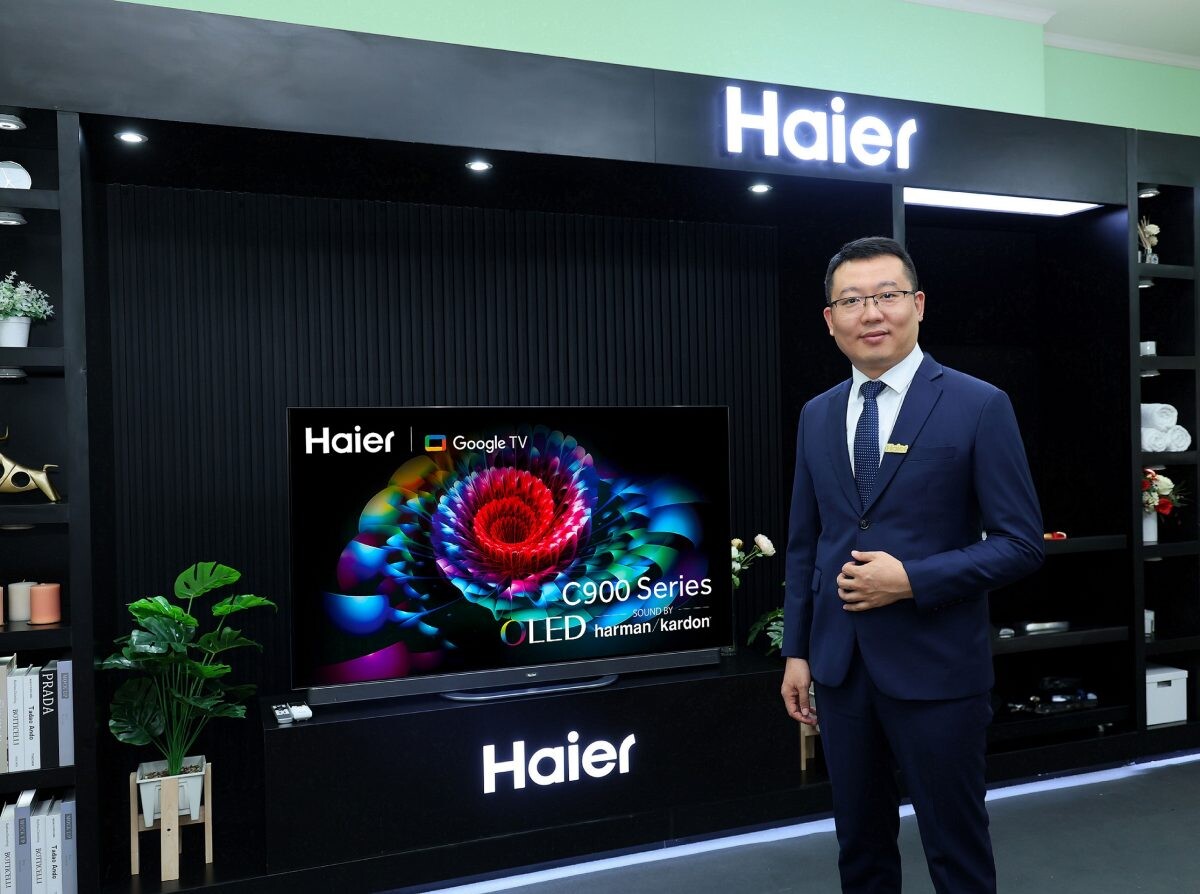 ไฮเออร์ ประเทศไทย เปิดตัวทีวี OLED ซีรีส์ใหม่ C900UX รับศึกมหกรรมกีฬาโอลิมปิก ชูนวัตกรรม AI อัปเกรดความบันเทิงในบ้าน ตอกย้ำคุณภาพแบรนด์เครื่องใช้ไฟฟ้าจีนระดับสูง คาดหวังยอดขายทีวีเติบโตขึ้น 10%