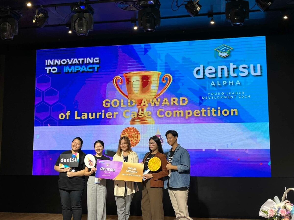 สุดเจ๋ง! น.ศ.การตลาดฯ มวล. ชนะเลิศโครงการ dentsu ALPHA 2024