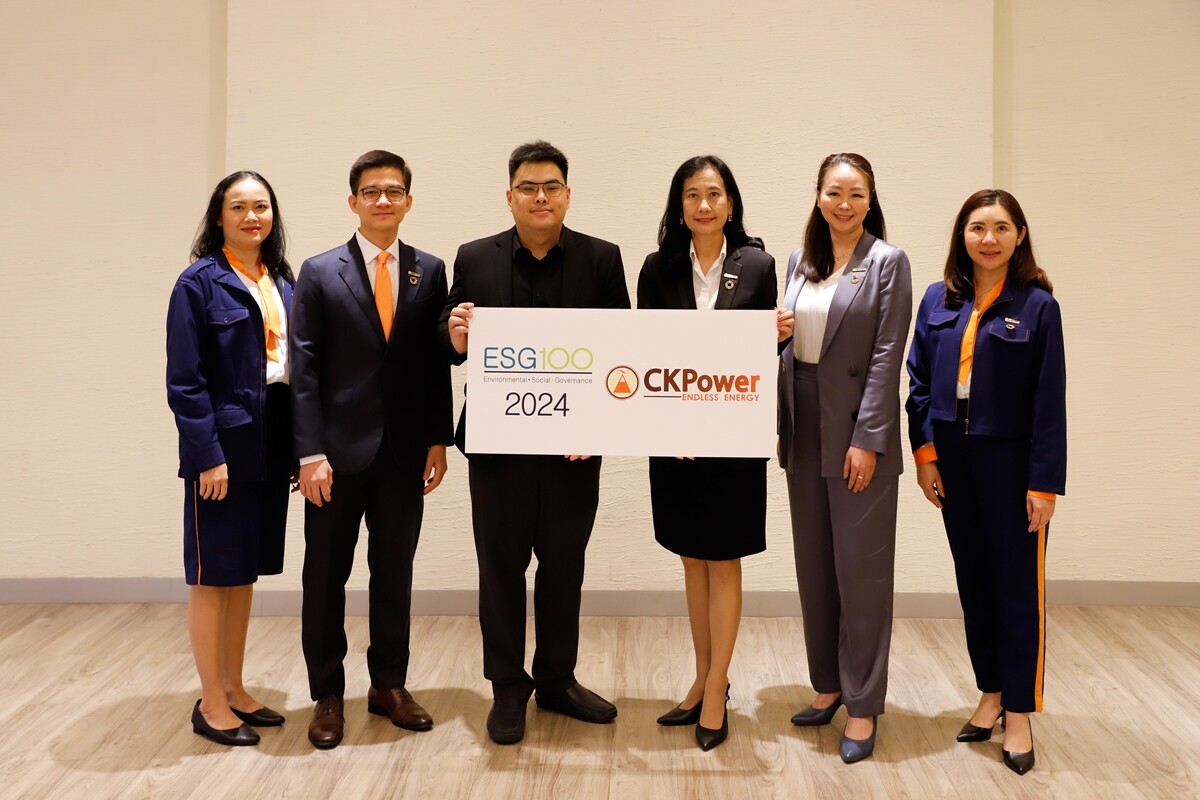 CKPower builds on its sustainability strategy, making Thaipat's ESG100 list for the third consecutive year