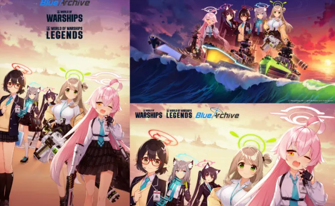 Blue Archive จับมือ World of Warships