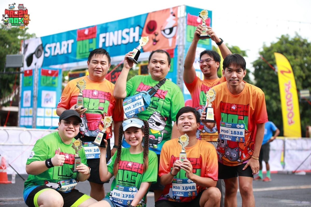 คึกคัก! วิ่ง Crazy Cat Run วิ่งเพื่อแมวจร 2024 แจกถ้วยเกียรติยศแก่นักวิ่งทุกคน แฟนซีน้องแมวเต็มสนามสร้างสีสัน