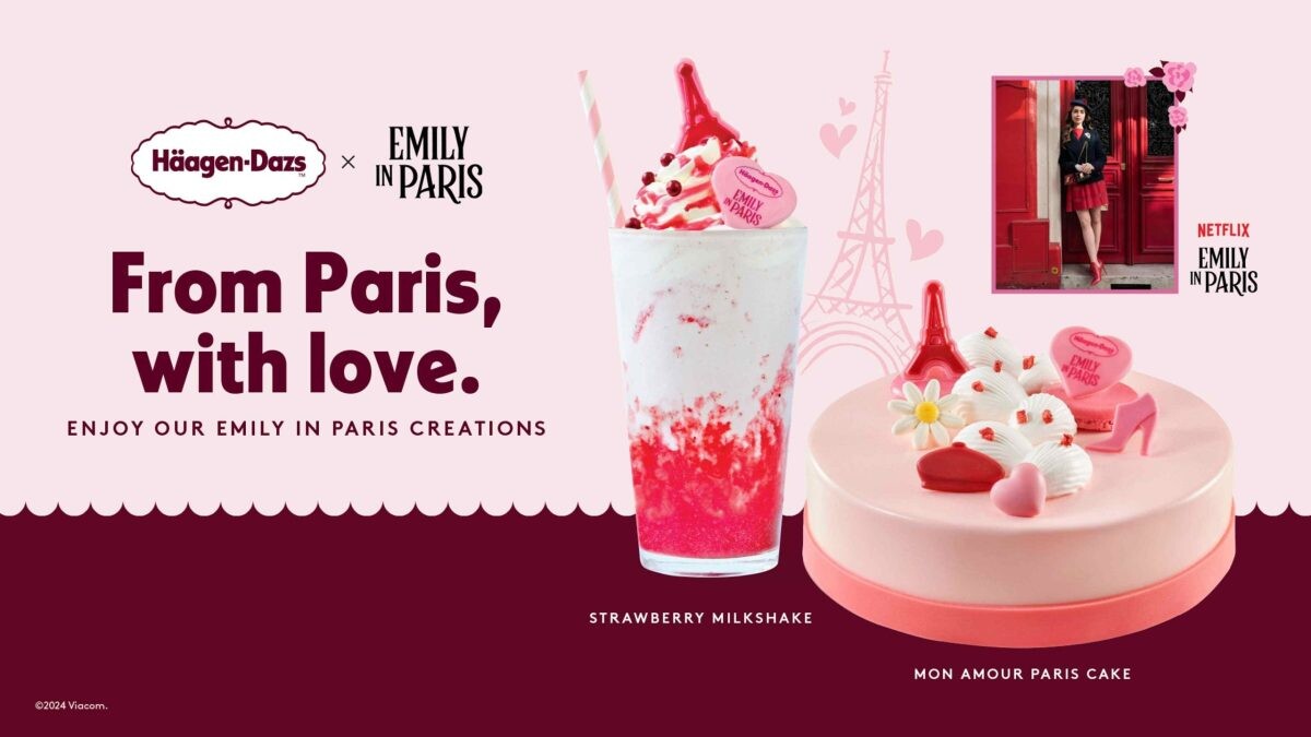 Haeagen-Dazs Brings a Taste of Parisian Glamour and Indulgence to Fans Worldwide with Emily in Paris Ice Cream Collection