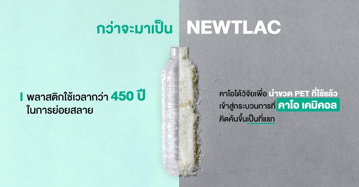 ทำความรู้จัก 'NEWTLAC' นวัตกรรมถนนรักษ์โลกจาก “คาโอ” เปลี่ยนขวดพลาสติกเป็นถนนแห่งอนาคต