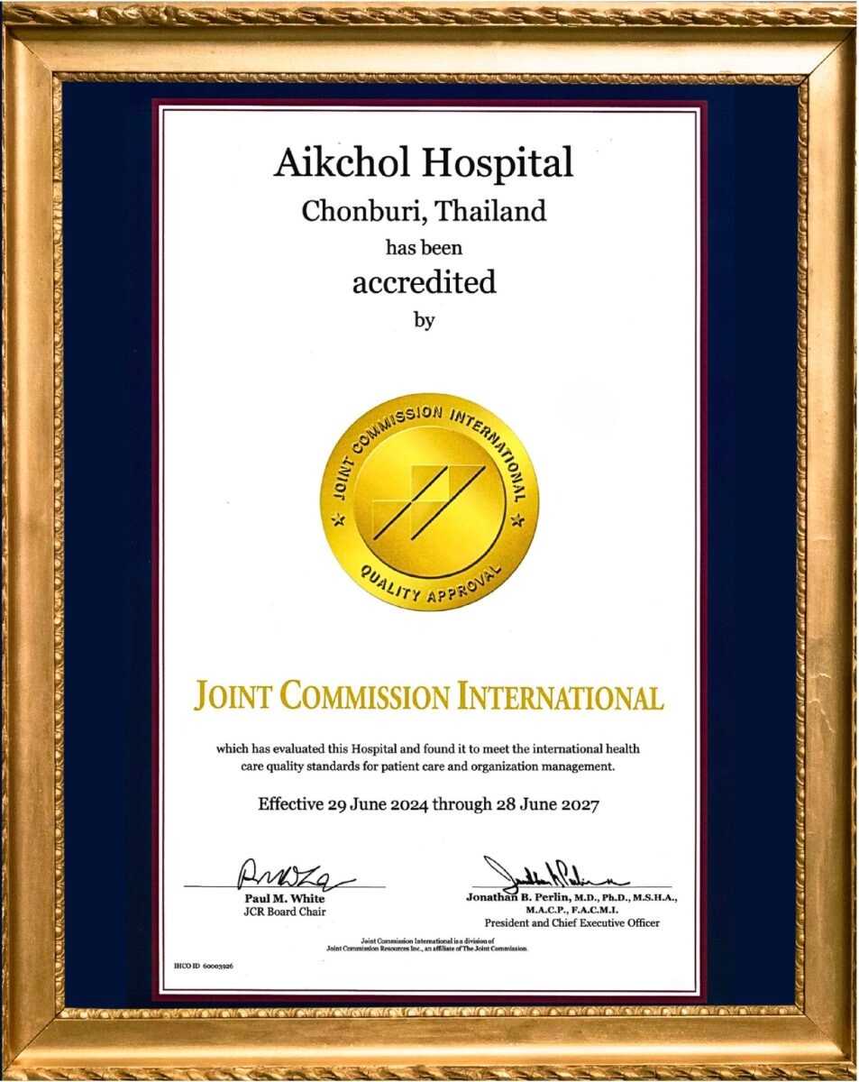 โรงพยาบาลเอกชล ได้ผ่านการรับรองมาตรฐานจาก JCI - Joint Commission International ครั้งที่ 4