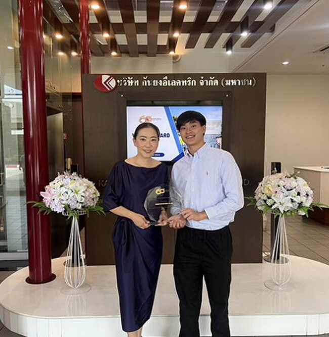 PIMO-ไพโม่ รับรางวัล "Vendor Conference&amp;Vendor Award" ดีเด่นจาก "กันยงอีเลคทริก"