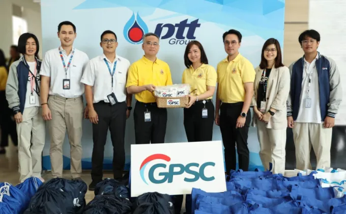 GPSC ร่วมกับกลุ่ม ปตท. มอบถุงยังชีพช่วยผู้ประสบภัยน้ำท่วมภาคเหนือ