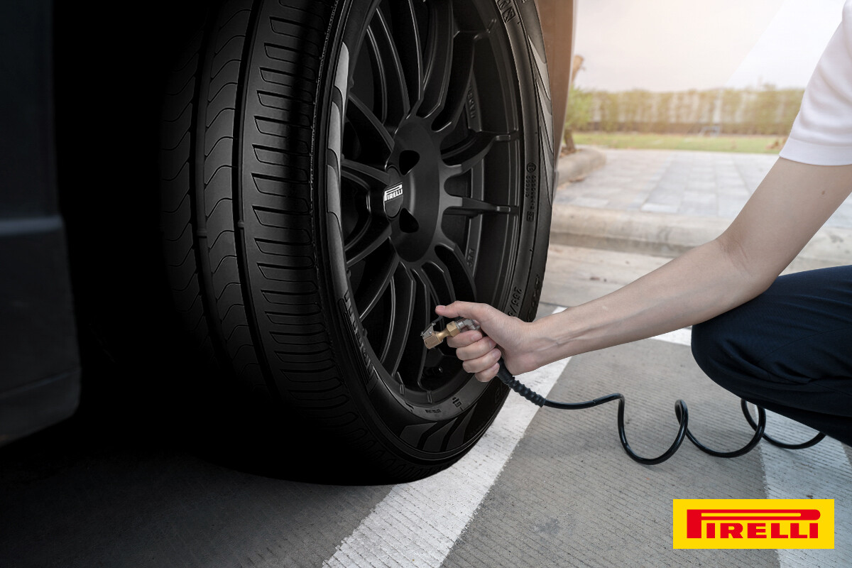 แจกวิธีเติมลมยางรถเก๋งให้ขับแล้วนุ่มสบายจาก Pirelli