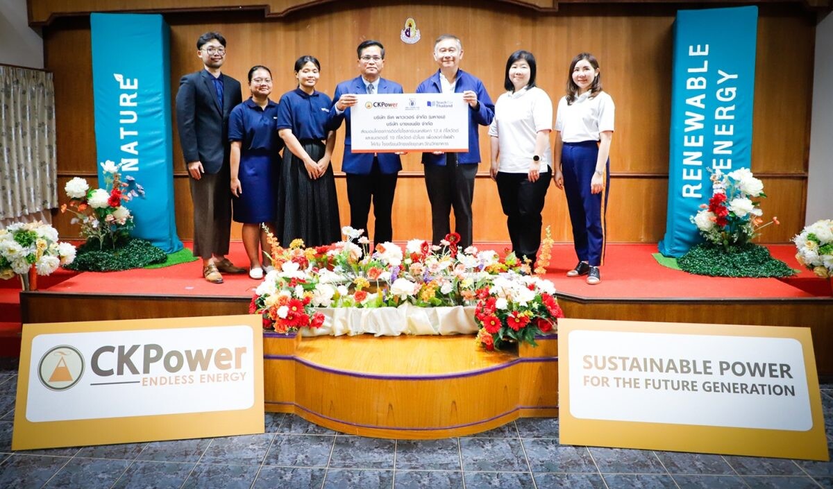 CKPower joins Teach For Thailand in the 'Empowering Kids for a Sustainable World' project to promote knowledge on renewables among Thai youths