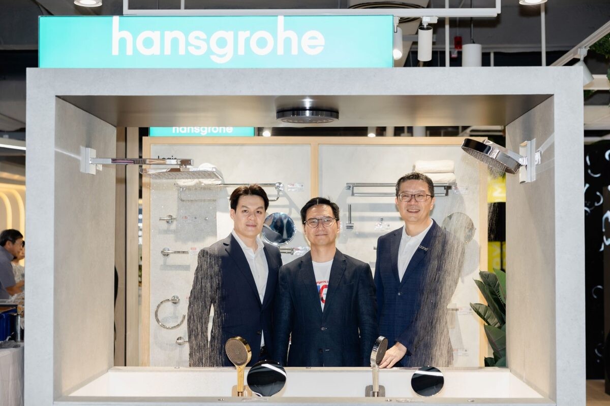 Hansgrohe ขนทัพอุปกรณ์ห้องน้ำและสุขภัณฑ์ล้ำสมัย เปิดประสบการณ์ในการอาบน้ำสุดหรูที่น่าหลงใหลและเป็นมิตรกับสิ่งแวดล้อม ณ โชว์รูมแห่งใหม่ย่านใจกลางกรุงเทพฯ