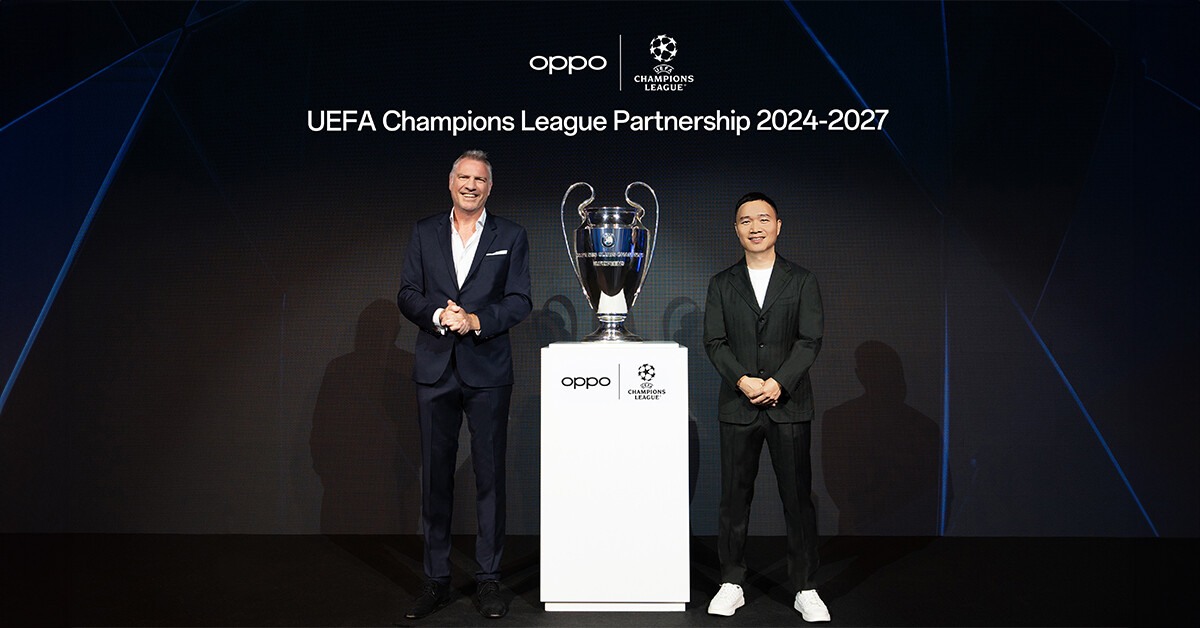 OPPO ผนึกพันธมิตร UEFA ต่อสัญญาอีกสามฤดูกาล