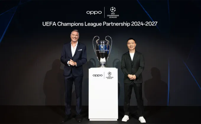 OPPO ผนึกพันธมิตร UEFA ต่อสัญญาอีกสามฤดูกาล