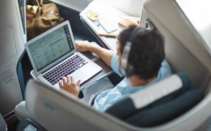 Cathay Pacific keeps its customers connected with complimentary Wi-Fi in First and Business class