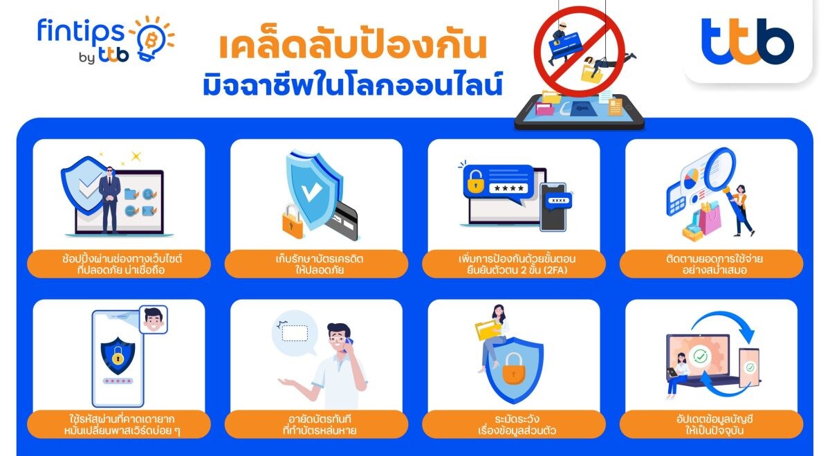 fintips by ttb แชร์ไอเดียใช้จ่ายยุคดิจิทัล ก่อนผูกบัตรเครดิต-เดบิตกับ Digital Wallet ต้องรู้อะไรเพื่อให้เงินของคุณปลอดภัยขึ้น