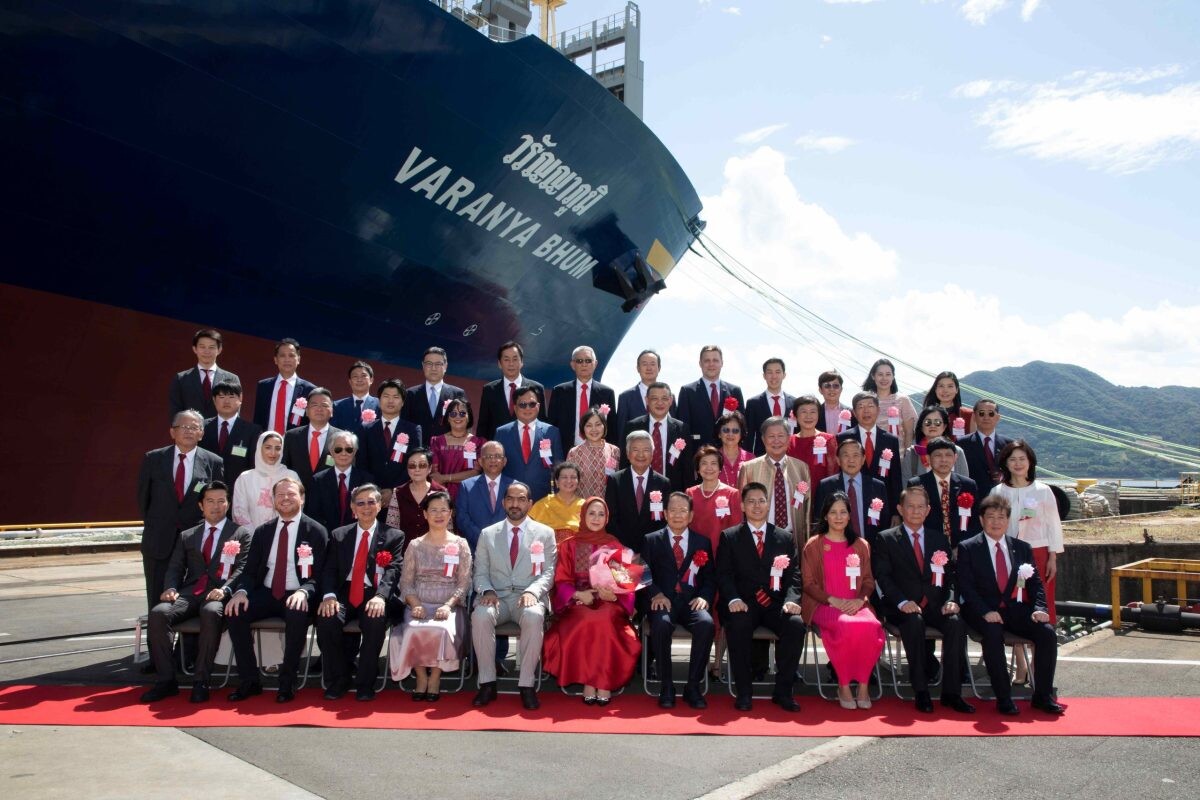 RCL Commemorates Naming Ceremony for Two New 12,000 TEUs Vessels at Shipyard in Japan