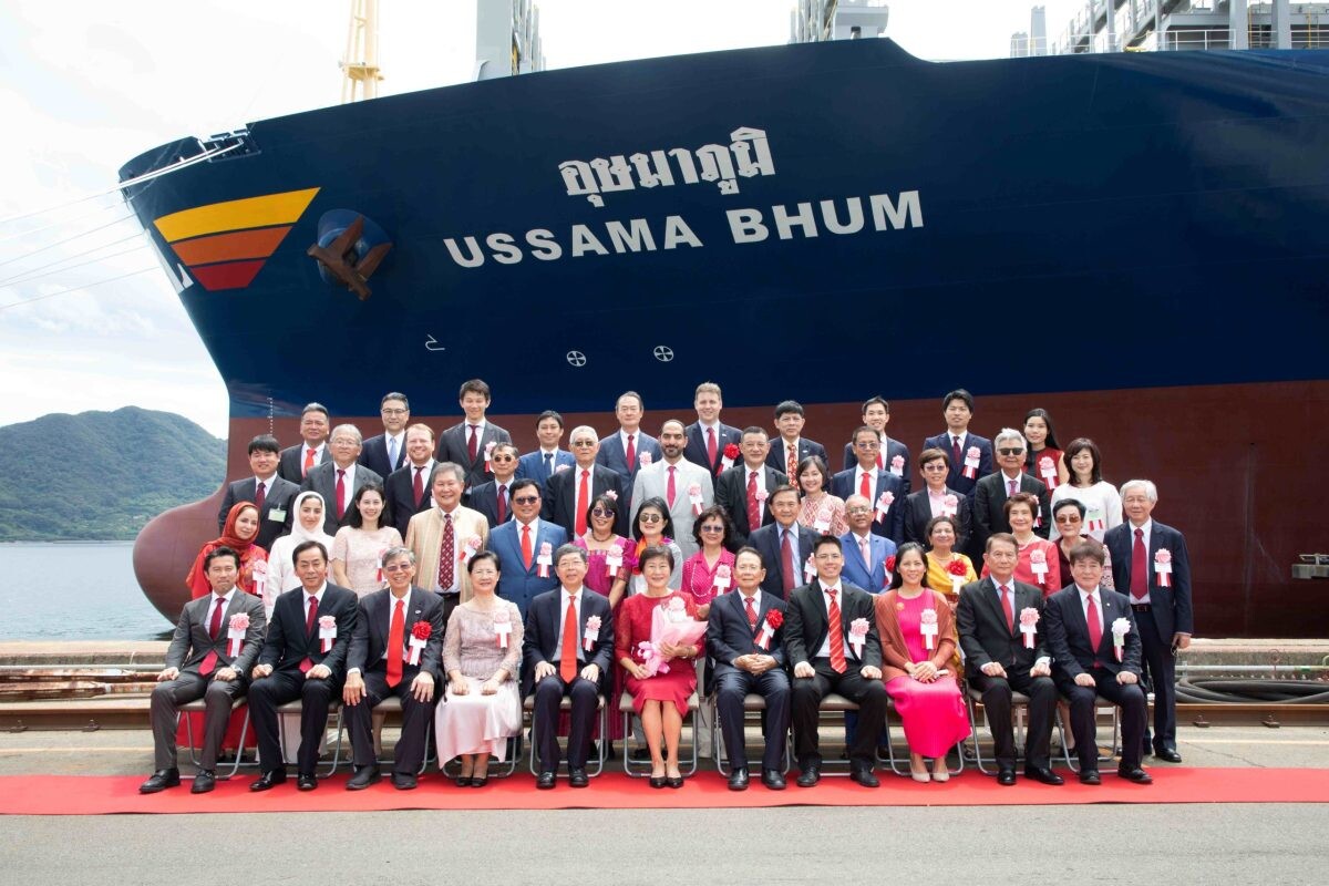 RCL Commemorates Naming Ceremony for Two New 12,000 TEUs Vessels at Shipyard in Japan