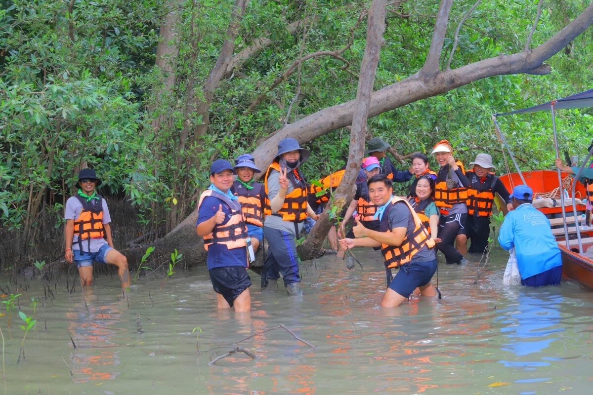 Chatrium Hospitality joins forces for a greener future with mangrove planting initiative under the "Think First, Think Earth" campaign