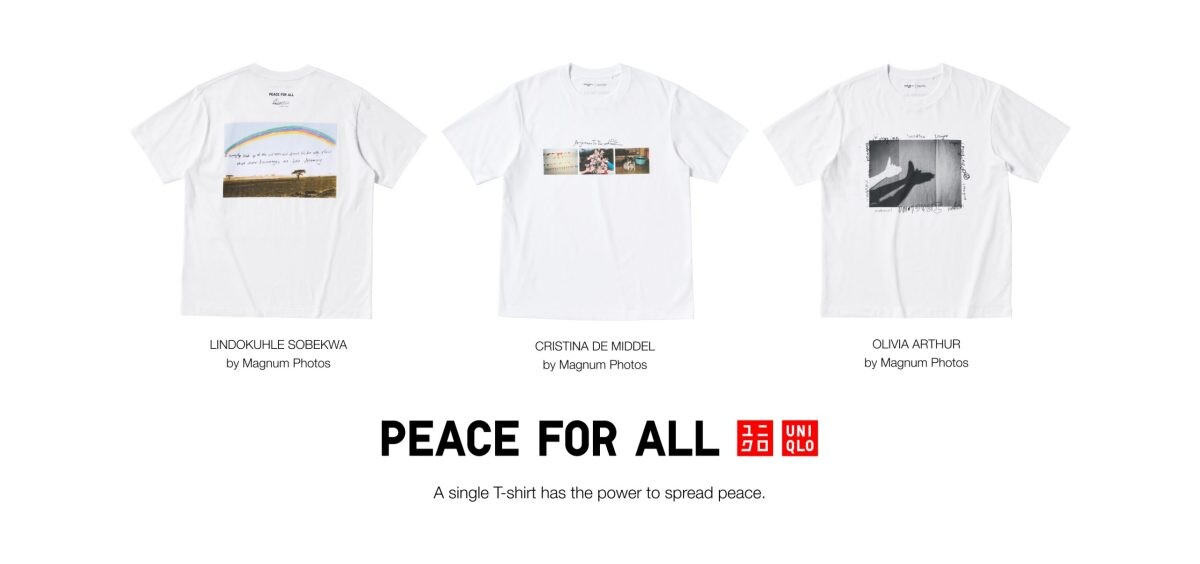 ยูนิโคล่ ร่วมกับ Magnum Photos เปิดตัวเสื้อยืด PEACE FOR ALL ดีไซน์ใหม่ พร้อมฉลองวันสันติภาพสากลผ่านนิทรรศการภาพถ่ายระดับโลก - PEACE FOR ALL