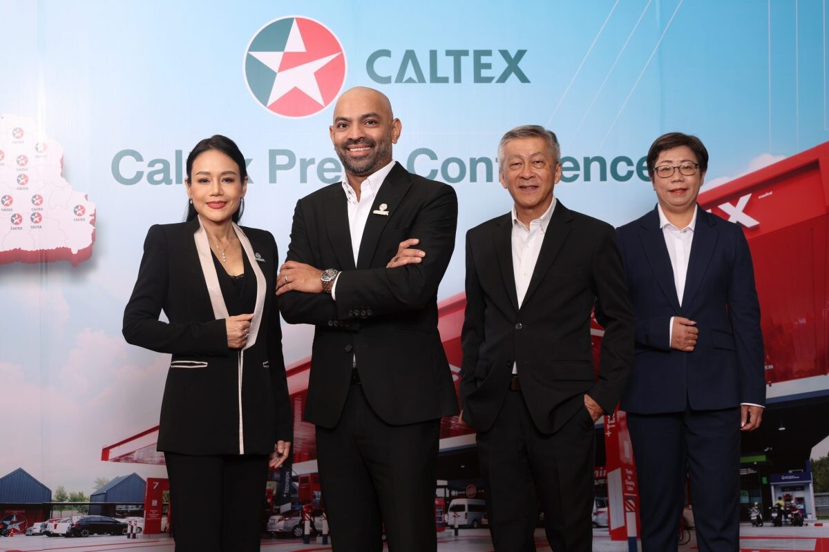 Caltex announces plans to actively expand its service station network and new partnership with Pure Thai Expecting to meet year-end growth target of 10%