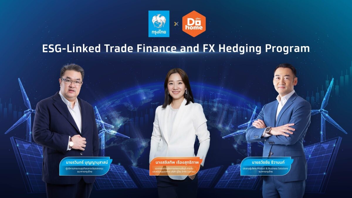 Krungthai Bank Partners with Dohome to Pioneer Linking Trade Finance and FX Hedging to Sustainability Goals