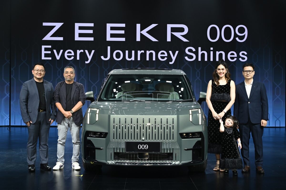 ZEEKR เปิดตัว "ZEEKR 009" เอ็มพีวีไฟฟ้าลักชูรี กับคอนเซ็ปต์ "Every Journey Shines" ผสานประสบการณ์ระดับเฟิร์สคลาสและนวัตกรรมสุดล้ำ พร้อมชมพู่ อารยา - น้องแอบิเกล