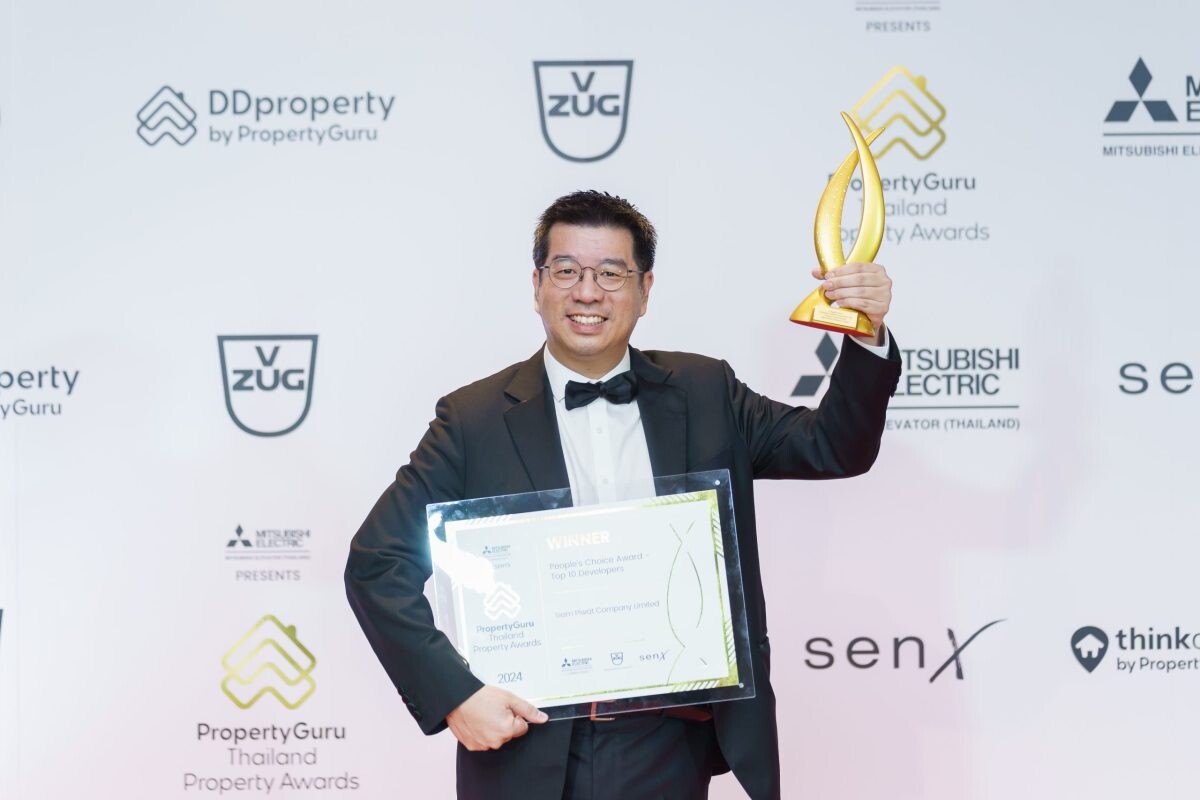 Siam Piwat wins People's Choice Award - Top 10 Developersat PropertyGuru Thailand Property Awards 2024