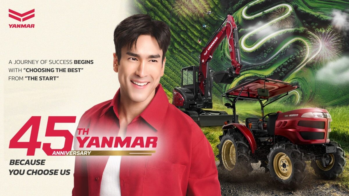 YANMAR Marks 45th Anniversary Milestone, Introduces New TVC Featuring Nadech Kugimiya as Brand Ambassador