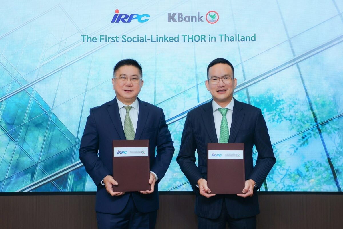 KBank and IRPC pioneer innovative ESG financial instrument with Thailand's first-ever Social-Linked THOR interest rate swap