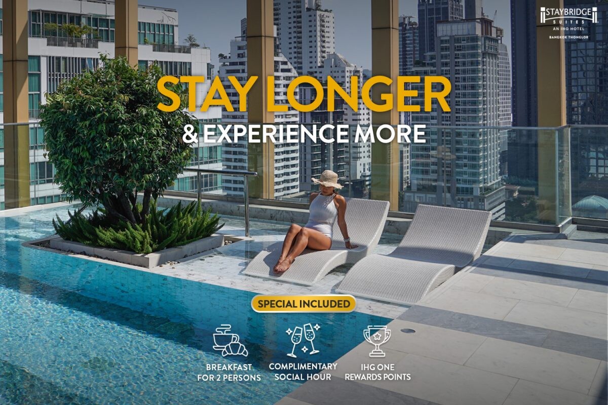 Enhance your extended stay experience at Staybridge Suites Bangkok Thonglor