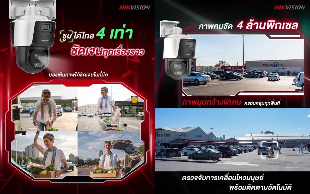 กล้องวงจรปิด Hikvision TandemVu PTZ SE3C (DS-2SE3C404MWG-E/14) ยืนหนึ่งเรื่องคมชัด มองเห็นไกล ครอบคลุมทุกพื้นที่