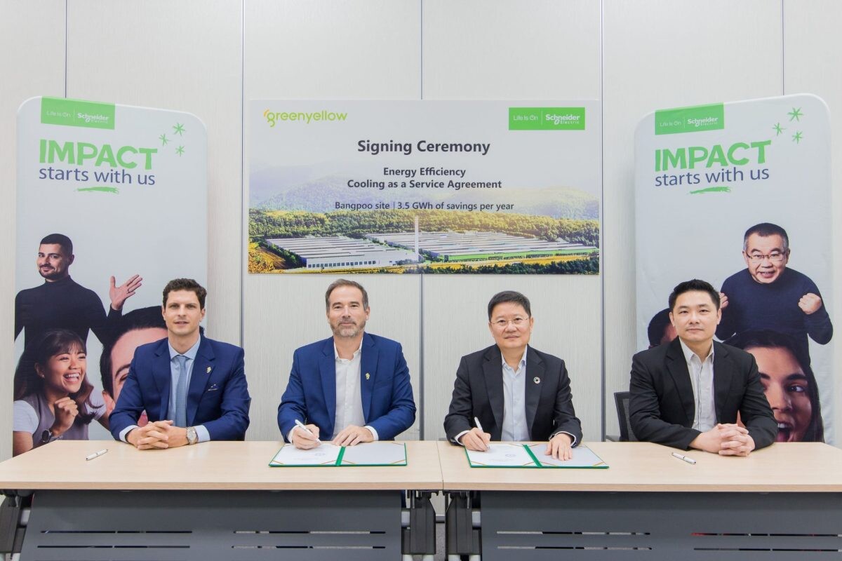 GreenYellow and Schneider Electric Thailand Partner to Reduce 1,575 Tons of CO? Emissions Annually with Advanced Cooling Solutions