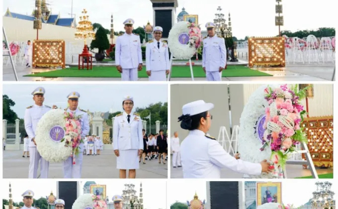 วว. ร่วมวางพวงมาลาถวายบังคมพระบรมราชานุสาวรีย์