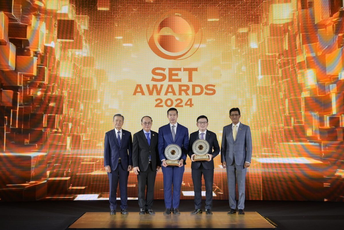 SET Awards 2024 names TISCO CEO for Best CEO (SET), BBIK CEO for Best CEO (mai) and Young Rising Star CEO, and 30 listed firms as sustainability role models